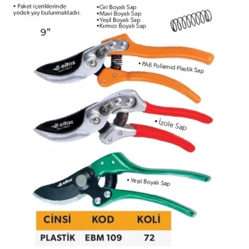 ELTOS BAĞ MAKASI 9 PLASTİK