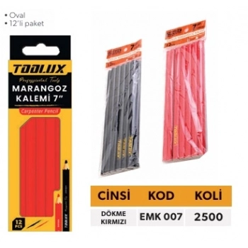 ELTOS MARANGOZ KALEMİ KIRMIZI-DÖKME