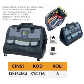 ELTOS KELON BEZ TAKIM ÇANTASI TEKERLEKLİ 16