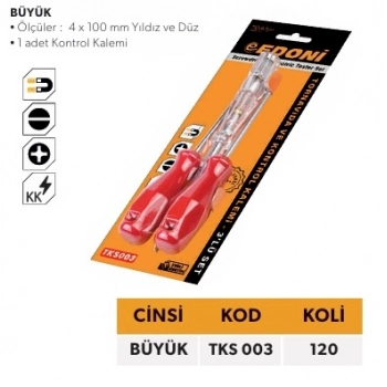 ELTOS EDONİ KONTROL KALEM TORNAVİDA SETİ 3LÜ BÜYÜK