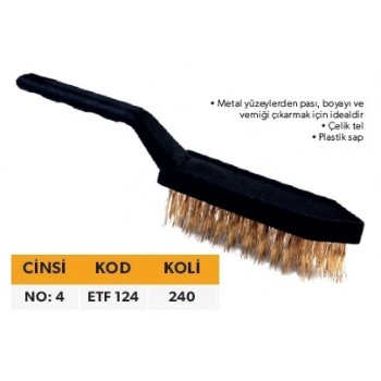 ELTOS EDONİ TEL FIRÇA PLASTİK SİYAH 4