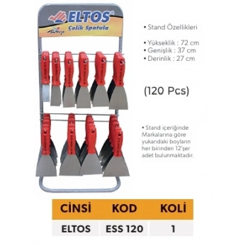 ELTOS SPATULA SETİ STANDLI (120 ADET)