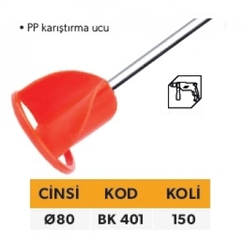 PLASTİK BOYA KARIŞTIRICI Ø80