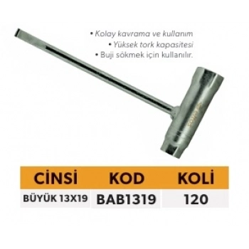 ELTOS BUJİ ANAHTARI BÜYÜK 13X19