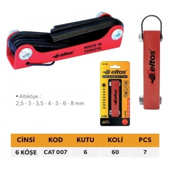 ELTOS ÇAKI ALYAN SETİ 7 PCS (ALTIKÖŞE)