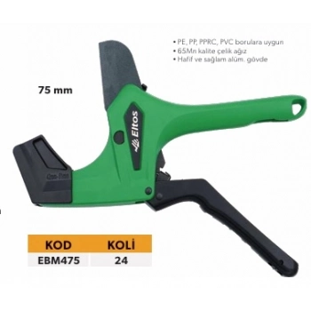 ELTOS PROFESYONEL BORU KESME MAKASI 75 MM