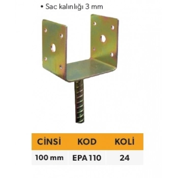 ELTOS EDONİ U-TİPİ PERGULE AYAĞI 110MM