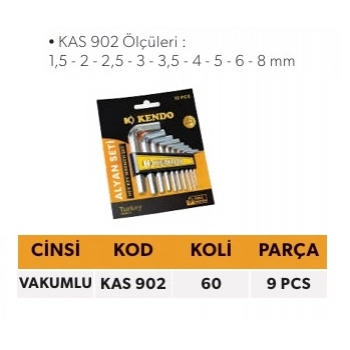 ELTOS KENDO ALYAN SETİ VAKUMLU 9 PCS