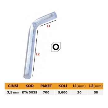 ELTOS KENDO TEK ALYAN NO:3,5 MM