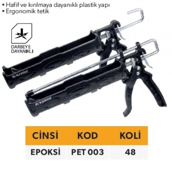 ELTOS KENDO PLASTİK EPOKSİ TABANCASI