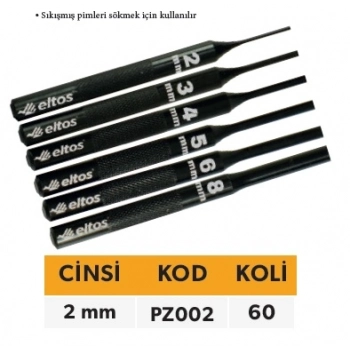 ELTOS TEKLİ PİM ZIMBA 2MM