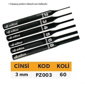 ELTOS TEKLİ PİM ZIMBA 3MM