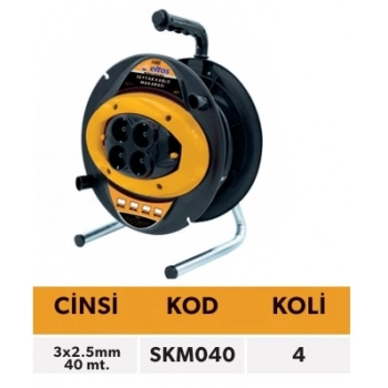 ELTOS SEYYAR KABLO MAKARASI 3X2,5MM 40MT.