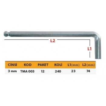 ELTOS PROFESYONEL TEK ALYAN KISA TİP MİSKET 3 MM