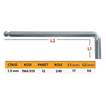 ELTOS PROFESYONEL TEK ALYAN KISA TİP MİSKET 1,5 MM