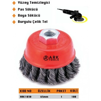 ARK BURGULU ÇANAK FIRÇA 65 MM