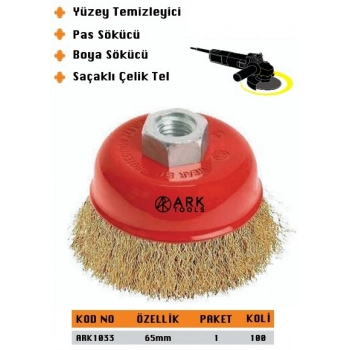 ARK SAÇAKLI ÇANAK FIRÇA 65 MM