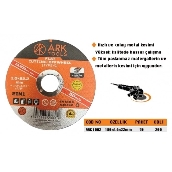 ARK 180*1,6 İNOX KESİCİ TAŞ