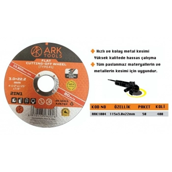 ARK METAL KESİCİ TAŞ 115*3