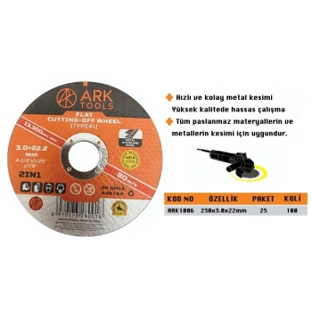 ARK METAL KESİCİ TAŞ 230*3