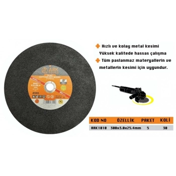 ARK METAL KESİCİ TAŞ 300*3*25,4