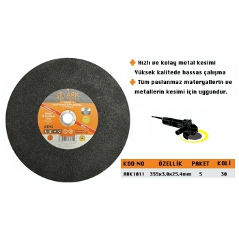 ARK METAL KESİCİ TAŞ 355*3*25,4