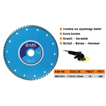 ARK TURBO ELMAS TESTERE 115*22*23