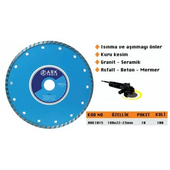 ARK TURBO ELMAS TESTERE 180*22*23