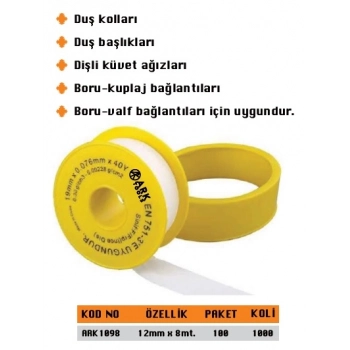 ARK TELFON BANT KÜÇÜK 12M*8MT