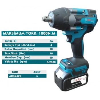 ARK ŞARJLI SOMUN SIKMA 1000NM.