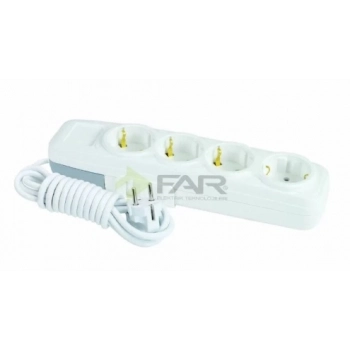 FAR 4 LÜ TOPRAKLI GRUP PRİZ LARA 7 MT. F-505D