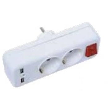 FAR 2 USBLİ 3 LÜ FİŞ PRİZ GOLYAT F-08