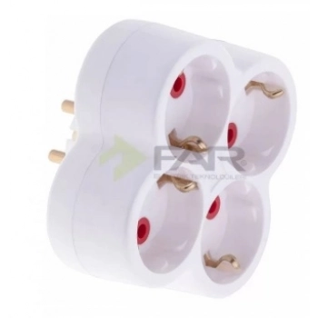 FAR 4 LÜ FİŞ PRİZ PAPATYA F-144