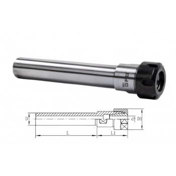 GFB SİLİNDİR ŞAFTLI PENS TUTUCU C12- ER11- 150mm