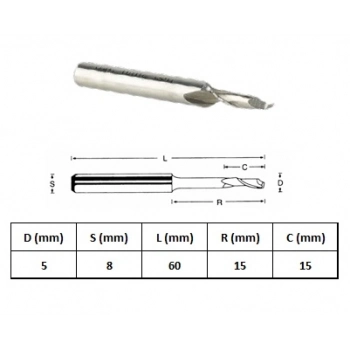 GFB 5x8-60mm ALÜMİNYUM FREZEKISA