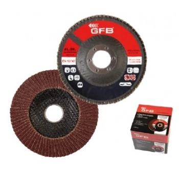 GFB ALÜM. FLAP DİSK ZIMPARA 115x100 KUM-KIRMIZI