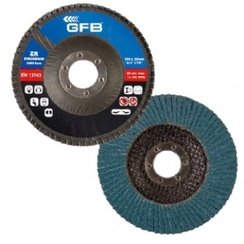 GFB ZİRKON. FLAP DİSK ZIMPARA 115x100 KUM-MAVİ