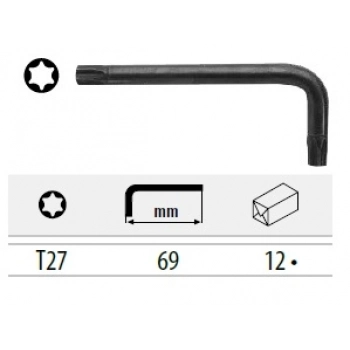 CETA TORX L ANAHTAR (KISA TİP) - T27