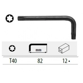 CETA TORX L ANAHTAR (KISA TİP) - T40