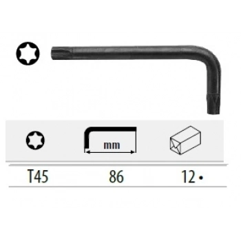 CETA TORX L ANAHTAR (KISA TİP) - T45