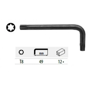 CETA TORX L ANAHTAR (KISA TİP) - T8