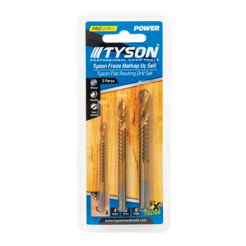 TYSON FREZE MATKAP UÇ SETİ 3LÜ 4-6-8 MM