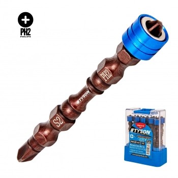 TYSON MIKNATIS UÇLU BİTS UÇ PH2 X 65 MM ÇİFT YÖNLÜ