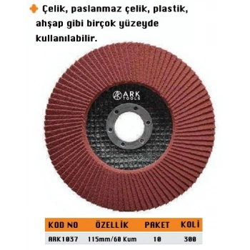 ARK FLAP DİSK 115/60 KUM