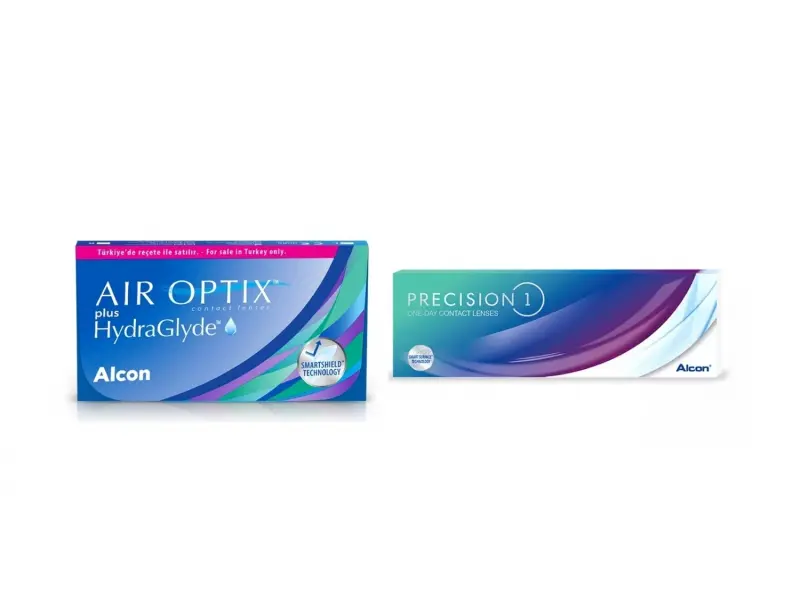 Air Optix Hydraglyde ve Precision 1 İkisi Bir Arada Set