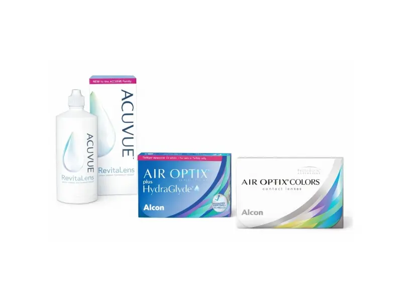 Air Optix Renkli ve Şeffaf İkisi Bir Arada Set