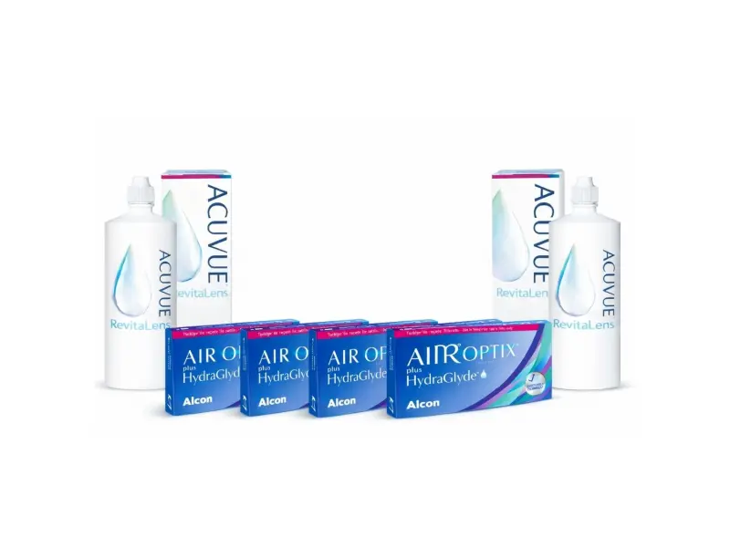 Air Optix Plus HydraGlyde® İndirimli Lens Seti 4 Kutu
