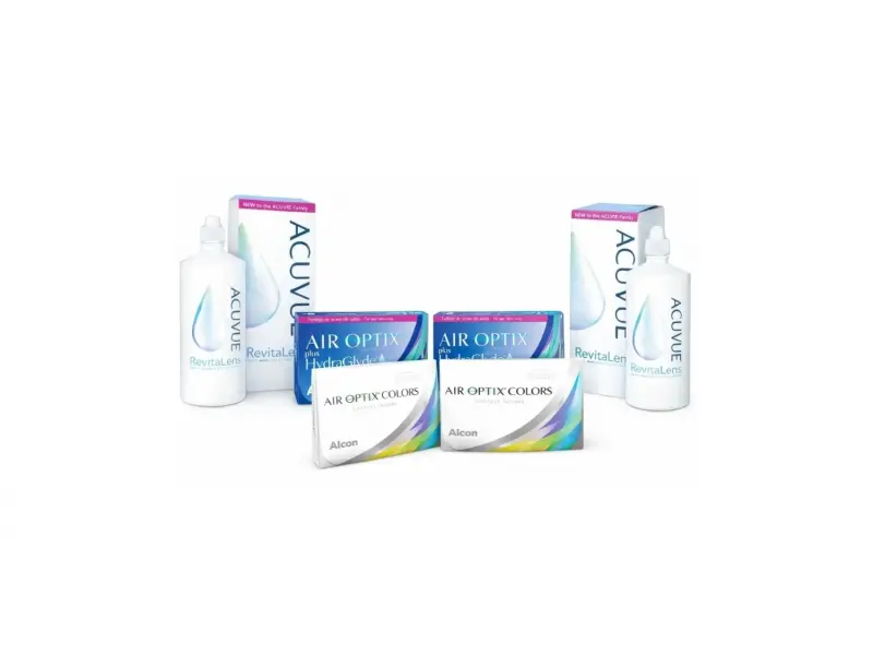 Air Optix Renkli ve Şeffaf İndirimli Lens Seti
