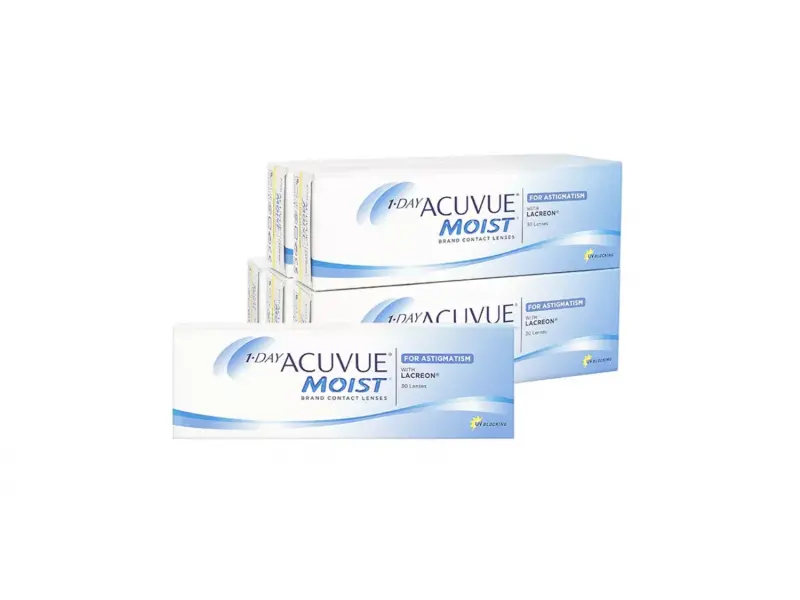1Day Acuvue Moist Toric İndirimli Lens Seti 6 kutu