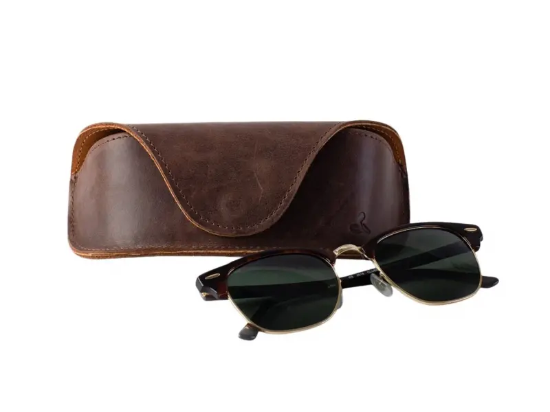 Vintage Deri Gözlük Kılıfı